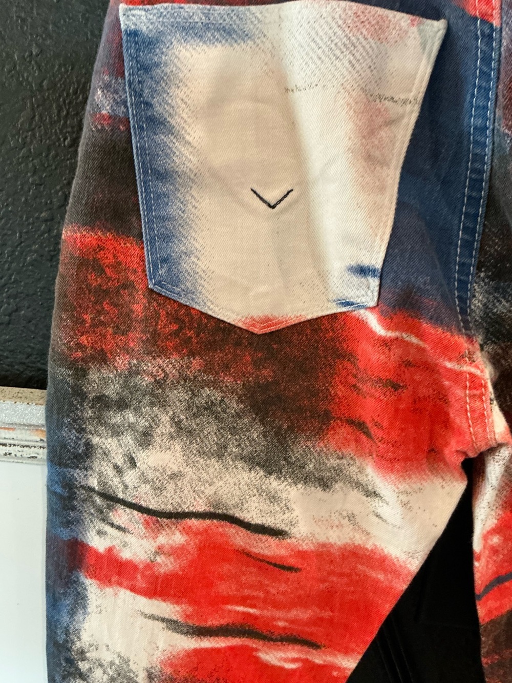 🔥 Hudson Nico 10th Anniversary Abstract Flag Skinny Jeans Women 25 NWT Rare - Picture 6 of 7